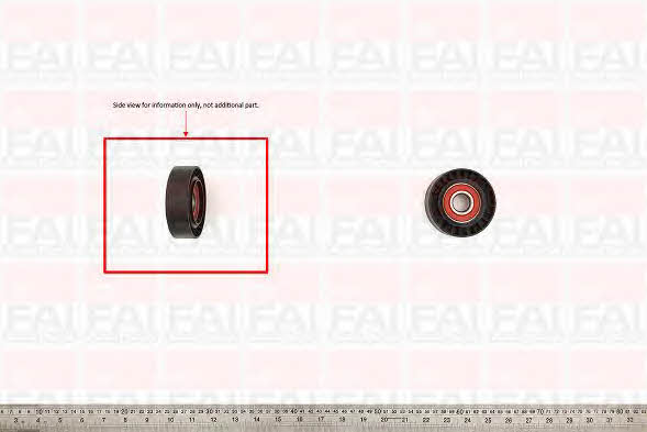 FAI T1023 V-ribbed belt tensioner (drive) roller T1023