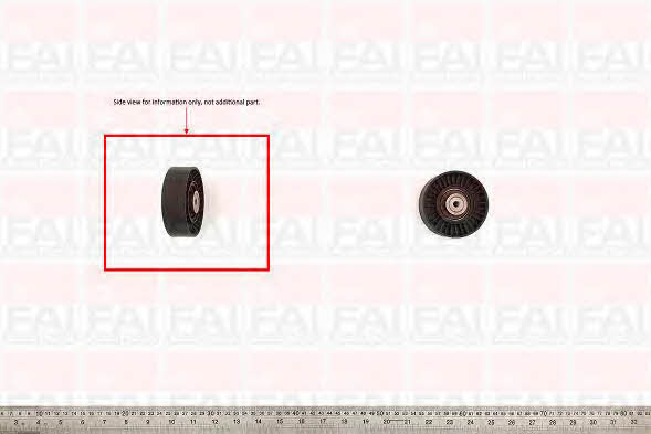 FAI T1027 V-ribbed belt tensioner (drive) roller T1027