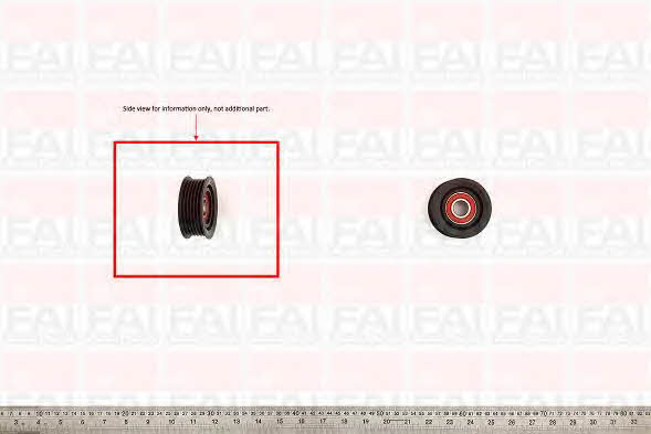 FAI T1032 V-ribbed belt tensioner (drive) roller T1032