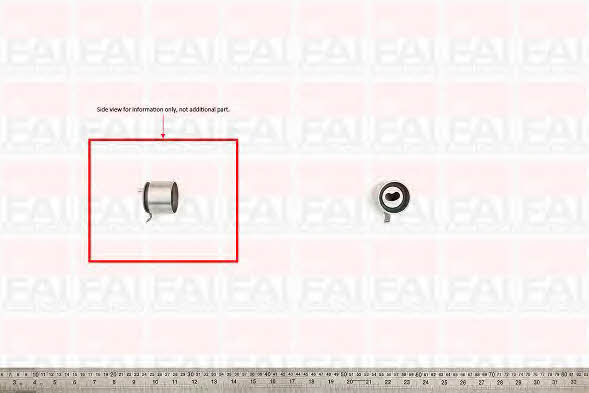FAI T9267 Tensioner pulley, timing belt T9267