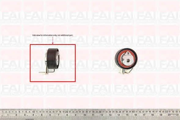 FAI T9345 Tensioner pulley, timing belt T9345