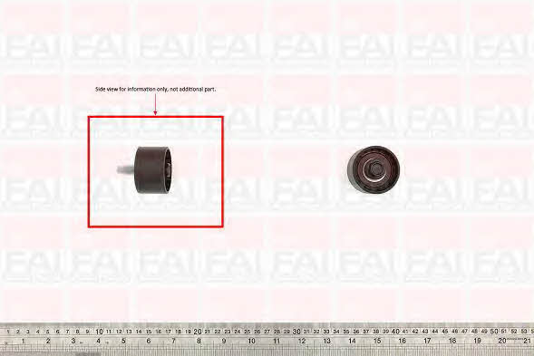 FAI T9349 Tensioner pulley, timing belt T9349