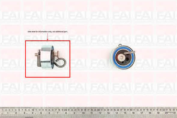FAI T9408 Tensioner pulley, timing belt T9408