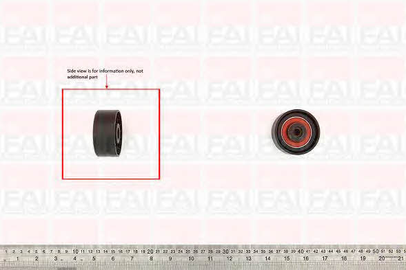 FAI T9594 V-ribbed belt tensioner (drive) roller T9594