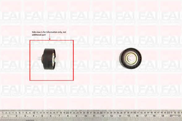 FAI T9596 V-ribbed belt tensioner (drive) roller T9596