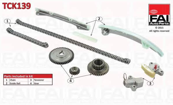 Timing chain kit FAI TCK139