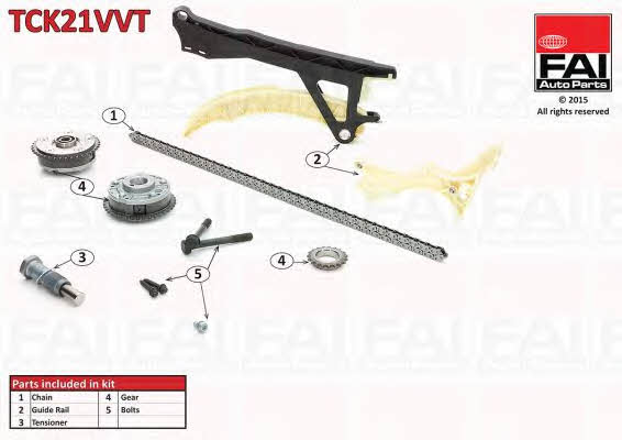 FAI TCK21VVT Timing chain kit TCK21VVT