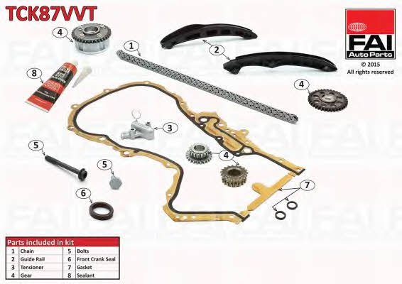 FAI TCK87VVT Timing chain kit TCK87VVT