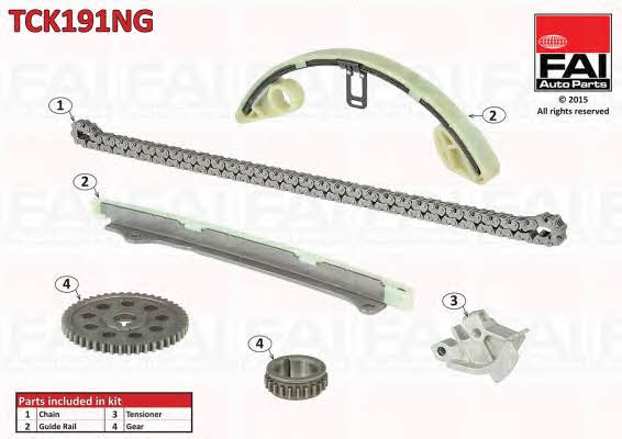 Timing chain set Honda: TCK191NG FAI Timing chain kit