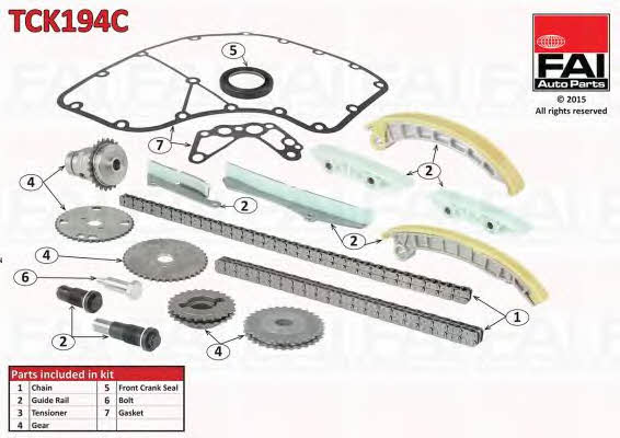 FAI TCK194C Timing chain kit TCK194C