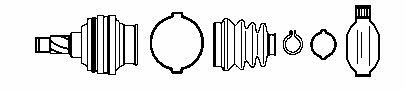 Farcom 134466 CV joint 134466