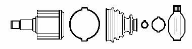 Farcom 134472 CV joint 134472