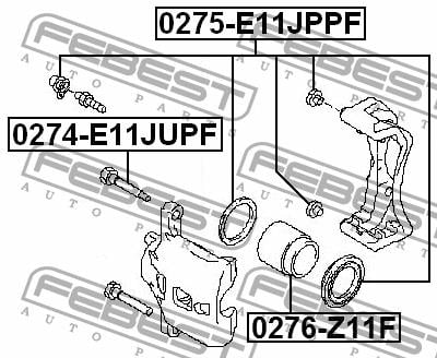 Brake caliper piston Febest 0276-Z11F