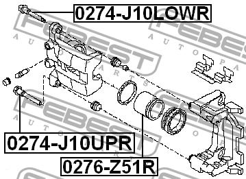 Febest Rear brake caliper piston – price [object Object] PLN