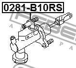 Master cylinder, clutch Febest 0281-B10RS