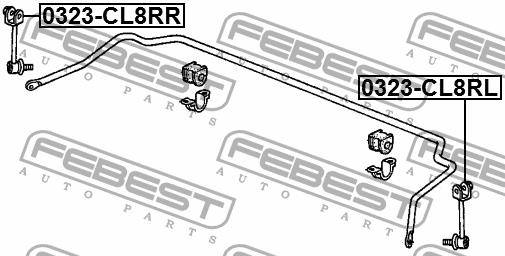 Febest Left anti roll bar link – price [object Object] PLN
