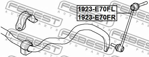 Front Left anti roll bar link Febest 1923-E70FL