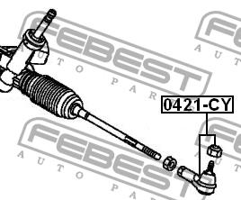 Febest Tie rod end – price 46 PLN
