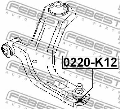 Ball joint Febest 0220-K12