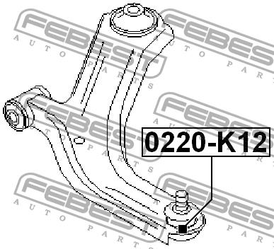 Febest Ball joint – price 44 PLN