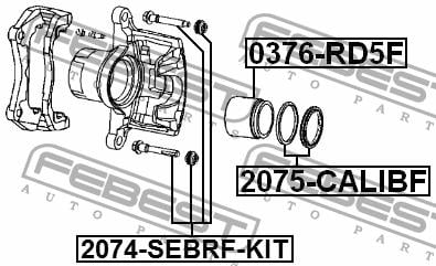 Repair Kit, brake caliper Febest 2075-CALIBF