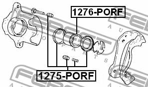 Febest Front brake caliper piston – price [object Object] PLN