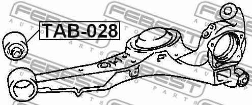 Febest Silent block rear trailing arm – price [object Object] PLN