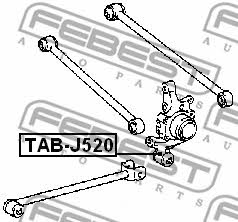 Febest Rear axle bush – price [object Object] PLN