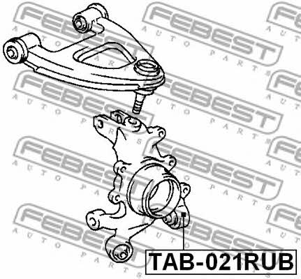 Febest Rear axle bush – price [object Object] PLN