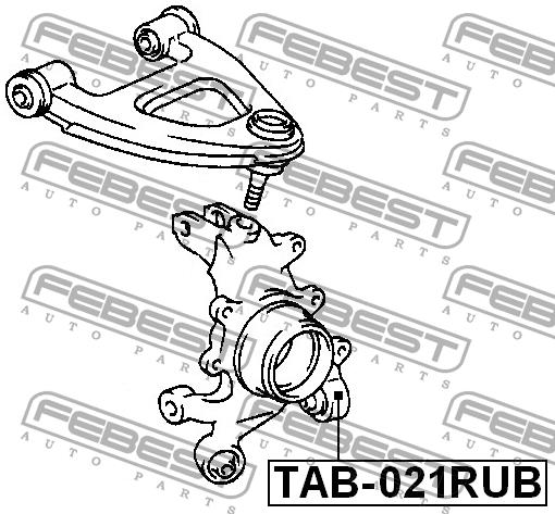 Rear axle bush Febest TAB-021RUB