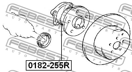Febest Rear wheel hub – price [object Object] PLN