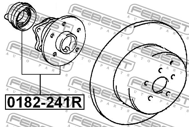 Febest Rear wheel hub – price [object Object] PLN