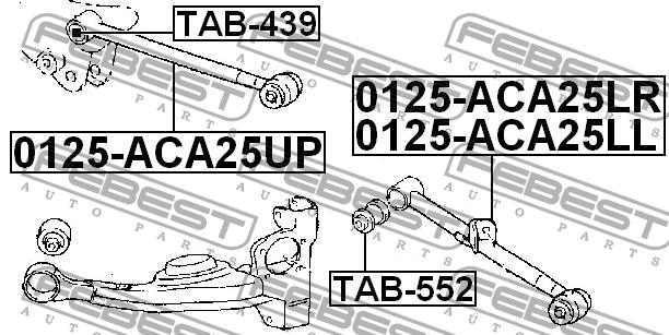 Febest Lever rear transverse – price 182 PLN