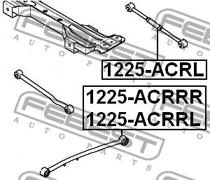 Traction rear transverse adjustable Febest 1225-ACRL