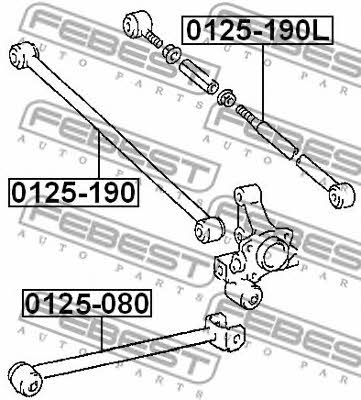 Febest Traction rear transverse adjustable – price [object Object] PLN