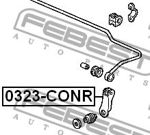 Rear stabilizer bar Febest 0323-CONR