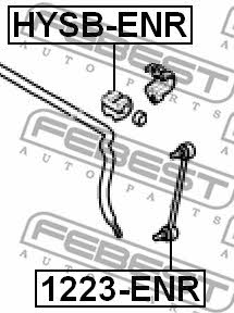 Febest Rear stabilizer bar – price 42 PLN