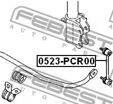 Rear stabilizer bar Febest 0523-PCR00