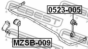 Rear anti roll bar link Febest 0523-005