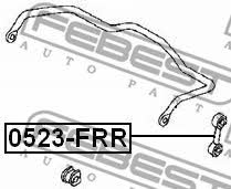 Febest Rear stabilizer bar – price 47 PLN