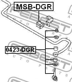 Febest Rear anti roll bar link – price 37 PLN