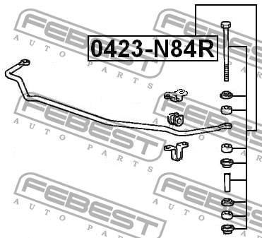 Febest Rear stabilizer bar – price 31 PLN