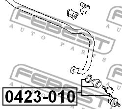 Febest Rear stabilizer bar – price 37 PLN