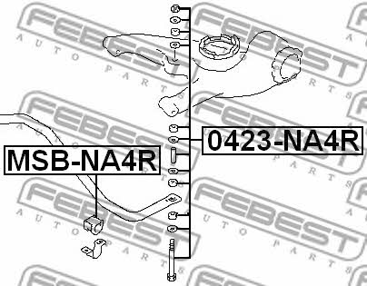 Febest Rear stabilizer bar – price 35 PLN