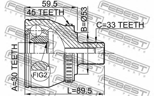 Buy Febest 1710-004A45 at a low price in United Arab Emirates!