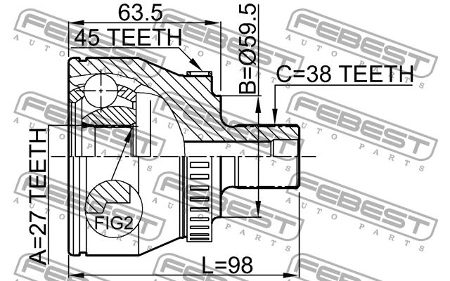 Buy Febest 1710-011A45 at a low price in United Arab Emirates!