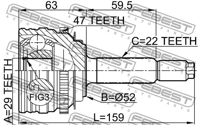 Buy Febest 1110-006A47 at a low price in United Arab Emirates!