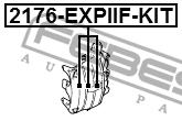 Febest Front brake caliper piston – price 78 PLN