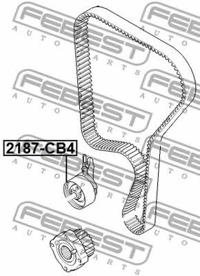 Febest Tensioner pulley, timing belt – price 102 PLN