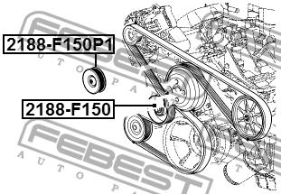 Bypass roller Febest 2188-F150P1